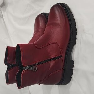 Eric Michael Red Leather Boots Size 41